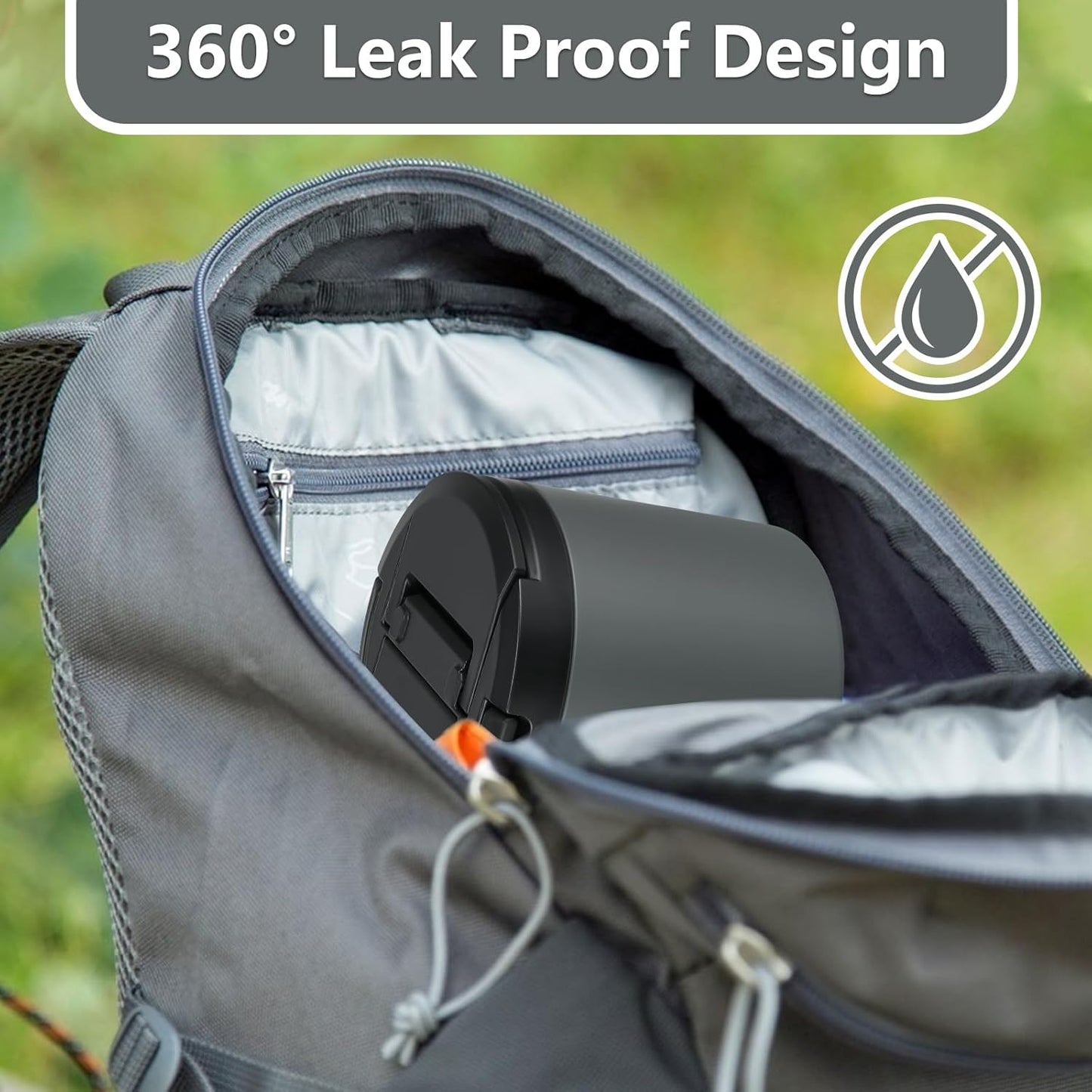 Thermo for Hot Food, Soup Thermo for Adults 40oz Lunch Containers Wide Mouth, Insulated Food Container Leak Proof Vacuum Stainless Steel With Carry Handle and Spoon BPA Free