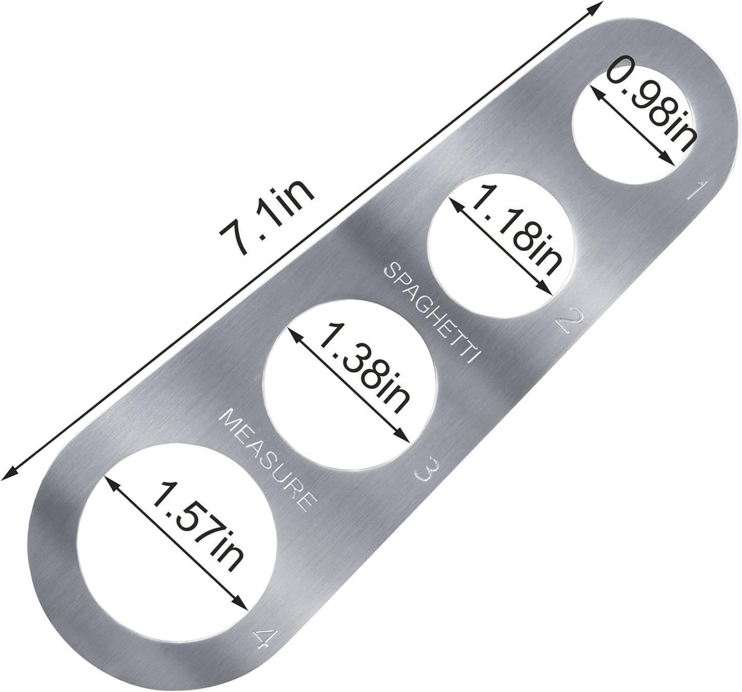 Stainless Steel Spaghetti Measurer Tool YQBOOM 2Pcs Pasta Portion Tool Measuring Tool for Cooking Spaghetti Noodles