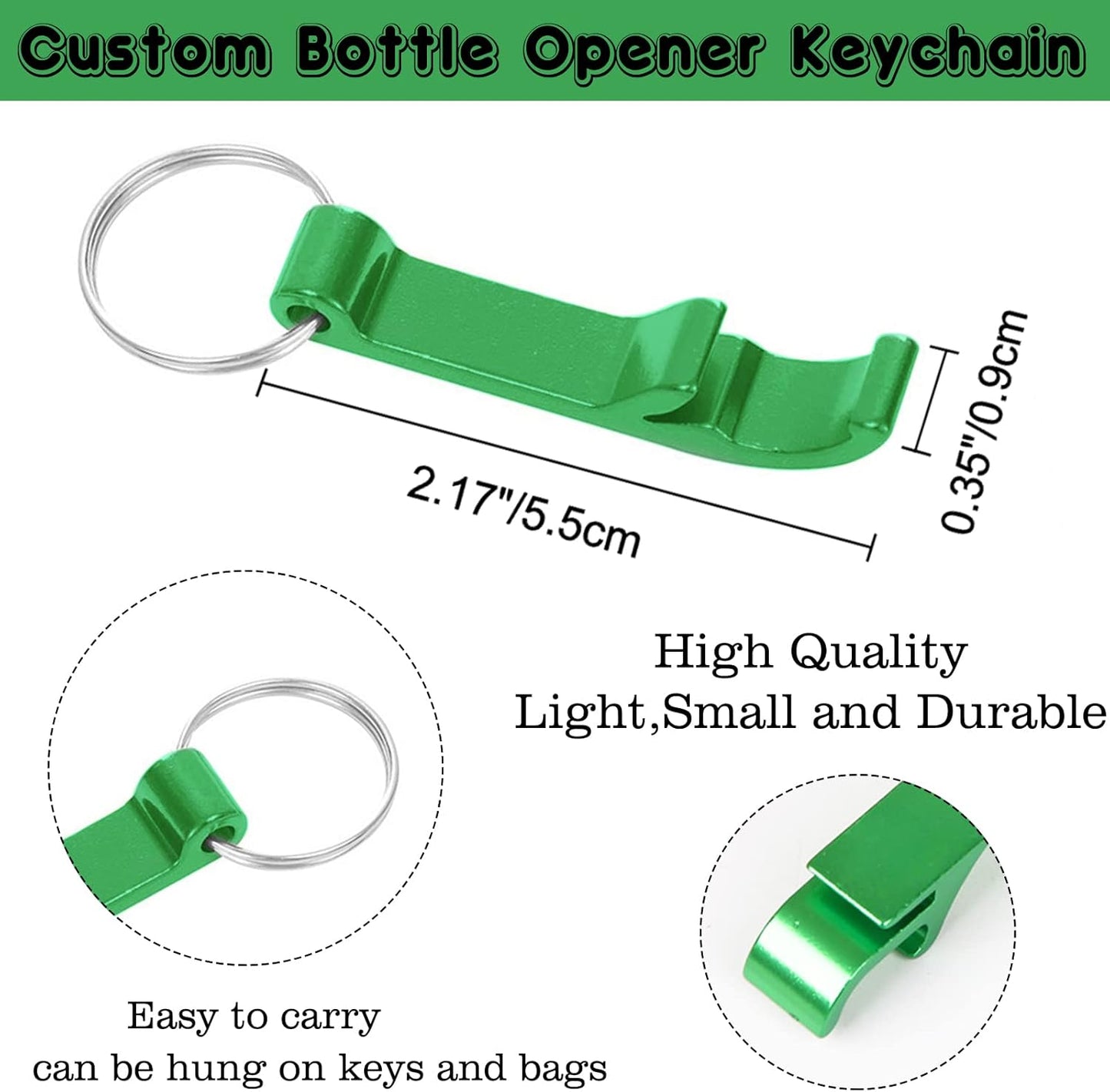 30PCS Personalized Bottle Opener Keychain Bulk Custom Beer Bottle Opener with Logo Text Engraved Wedding Bottle Opener Favors Customized Gifts for Guests Baby Shower Birthday Party-Gold