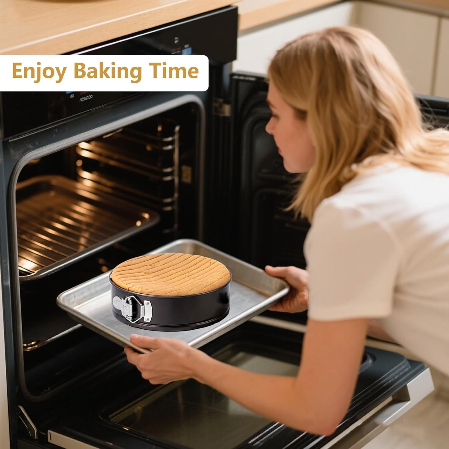 9" Springform Pan, Cheesecake Pan with Removable Bottom, Spring Form Round Baking Cake Mold for Pie,Bakeware Accessories,Baking Gadgets