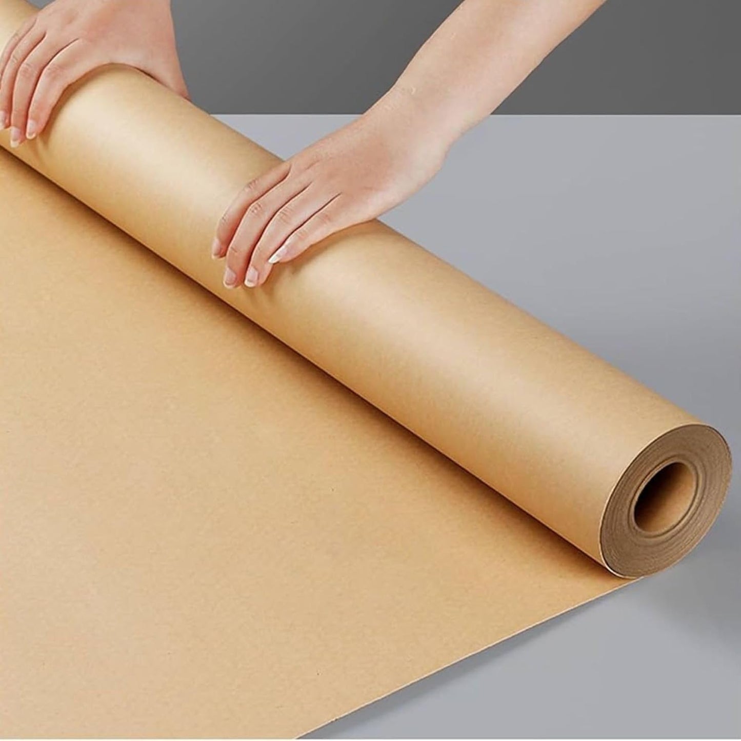 School Smart Butcher Kraft Paper Roll, 50 lbs, 30 Inches x 1000 Feet, Brown