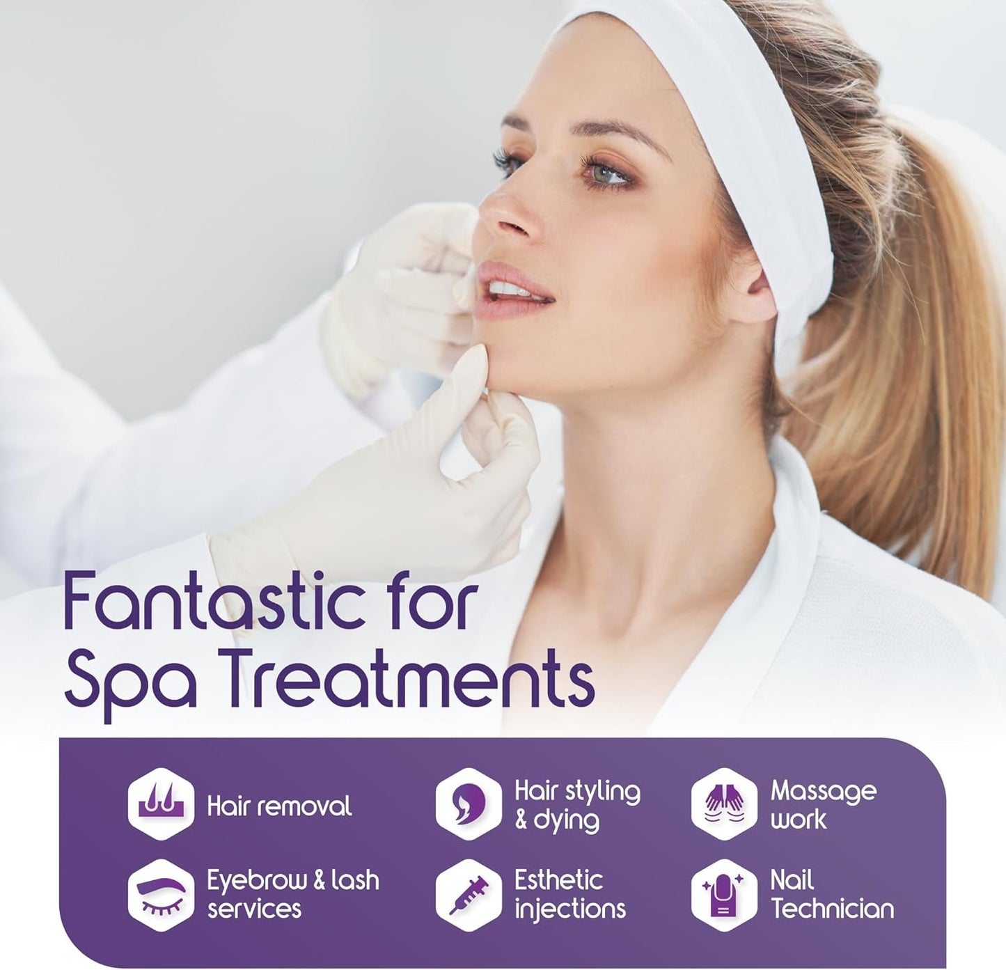 Inspire Exam Grade Powder & Latex Free Stretch Vinyl Gloves, Small, 100 Count