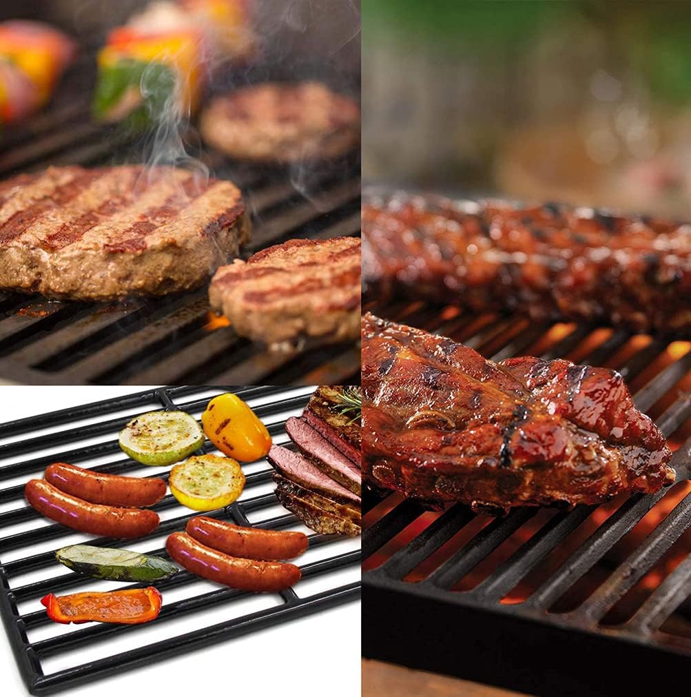 C6522C(3-Pack) 19 1/4" Cast Iron Cooking Grid Grates Replacement for Brinkmann 810-8500-S, 810-8501-S, 810-8502-S, Charmglow 720-0396, 720-0536, 720-0578, 810-8500-S