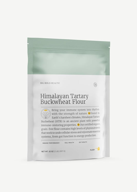 Big Bold Health Himalayan Tartary Buckwheat (HTB) Super Nutrition, Gluten-Free Flour Alternative for Baking. Certified Organic, Non-GMO, and Kosher
