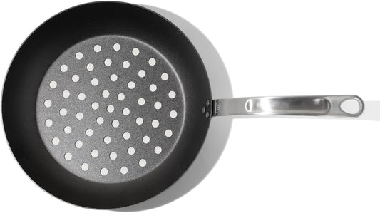 Made In Cookware - 12" Seasoned Carbon Steel Grill Frying Pan - (Like Cast Iron, but Better) - Professional Cookware - Crafted in Sweden