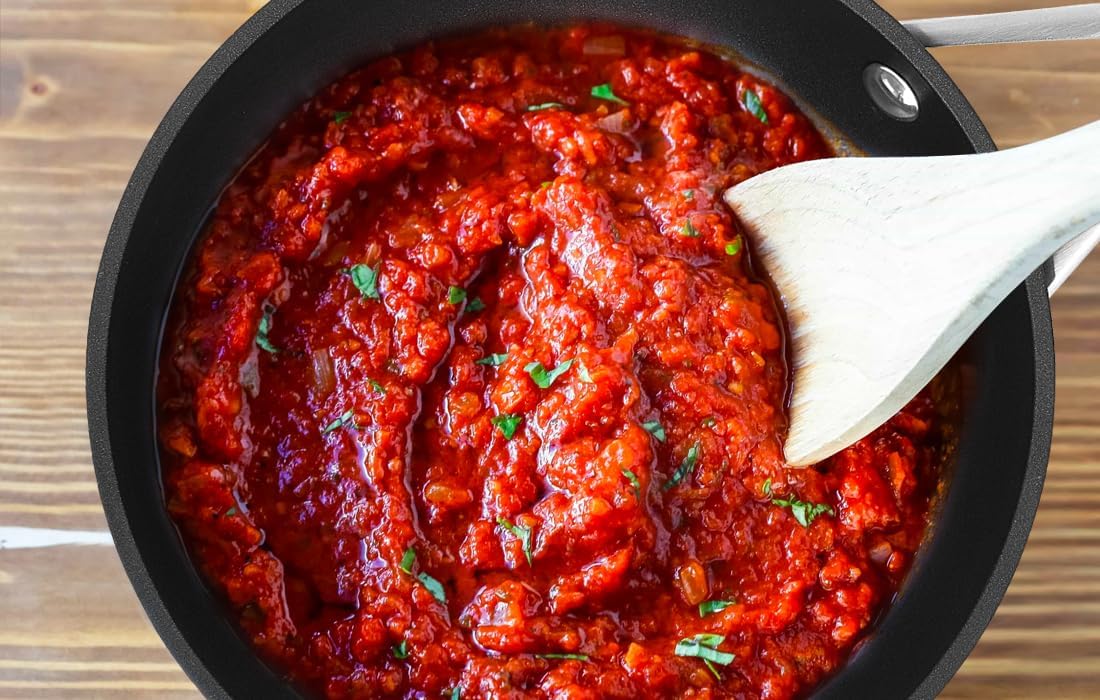 MSMK 2.5 Quart Sauce Pan with lid, Stay-Cool Handle, Burnt also Nonstick, Scratch-resistant, Induction Cooking Pot