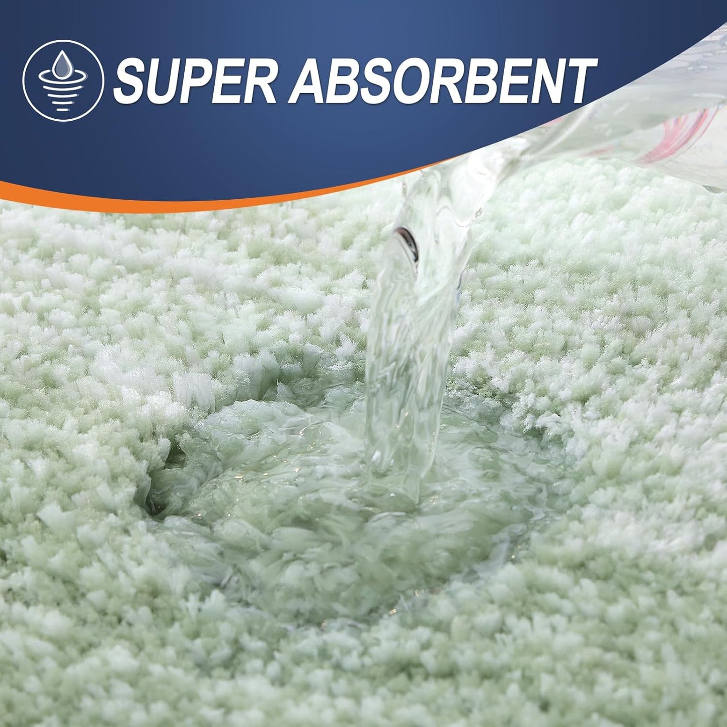 OLANLY Bathroom Runner Rugs 47x17, Extra Soft Absorbent Microfiber Bath Rugs, Rubber Backing, Quick Dry, Washable Bath Mats for Bathroom Floor, Tub and Shower, Home Decor Accessories, Sage Green