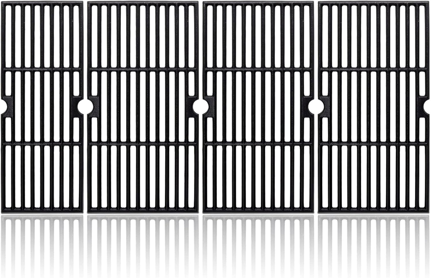 Adviace 18 Inch Grill Grates for Charbroil Performance 6 Burner 463244819, 463276517, 463245917, Cast Iron Grate Grid for Char-Broil Replacement Parts 463276617, 463277918, G470-0002-W1, G470-0003-W1