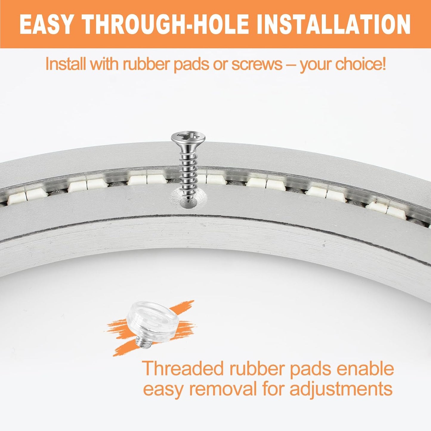 TamBee 24 Inch Lazy Susan Heavy-Duty Mute Bearing Turntable Ring Hardware Lazy Susan Hardware Lazy Susan Bearing Lazy Susan Parts Lazy Susan Mechanism Lazy Susan Kit Lazy Susan Base Only