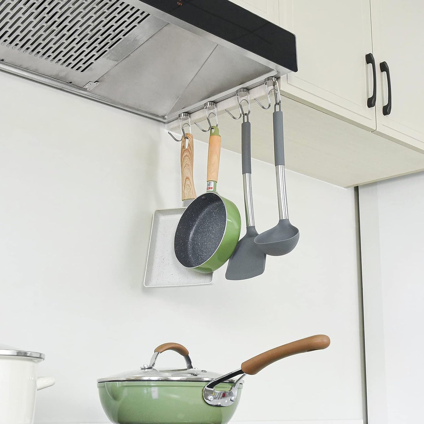 Magnetic Hooks Heavy Duty 304 Stainless Steel Hooks,Magnets Hanging Hooks for Refrigerator Grill Toolbox Cabins Outdoor,Cruise Essentials Camper Accessories,4pack(Silver,1.1in-2 40Lbs)