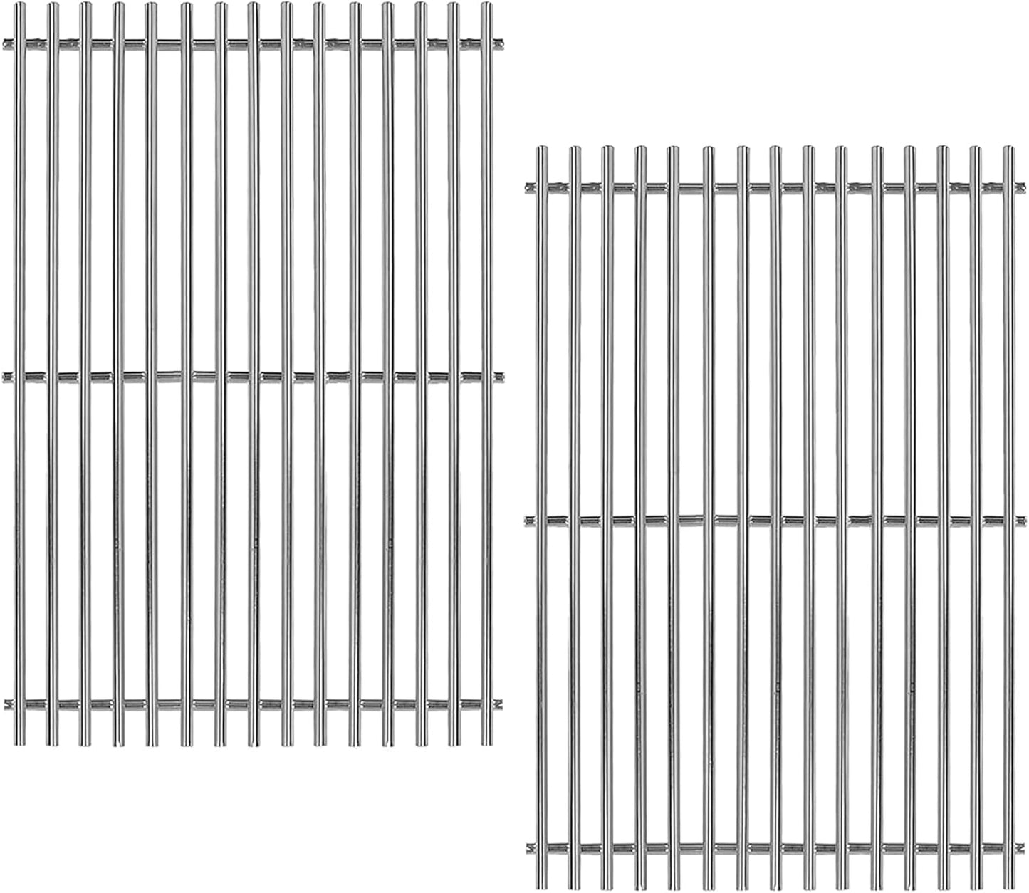 67550 Stainless Steel 2 Cooking Grids Grates Replacement Parts for Fits Weber Summit 400 Series, E-440, S-440, E-450, S-450, E-460, S-460, E-470, S-470 Gas Grill 19-1/4"