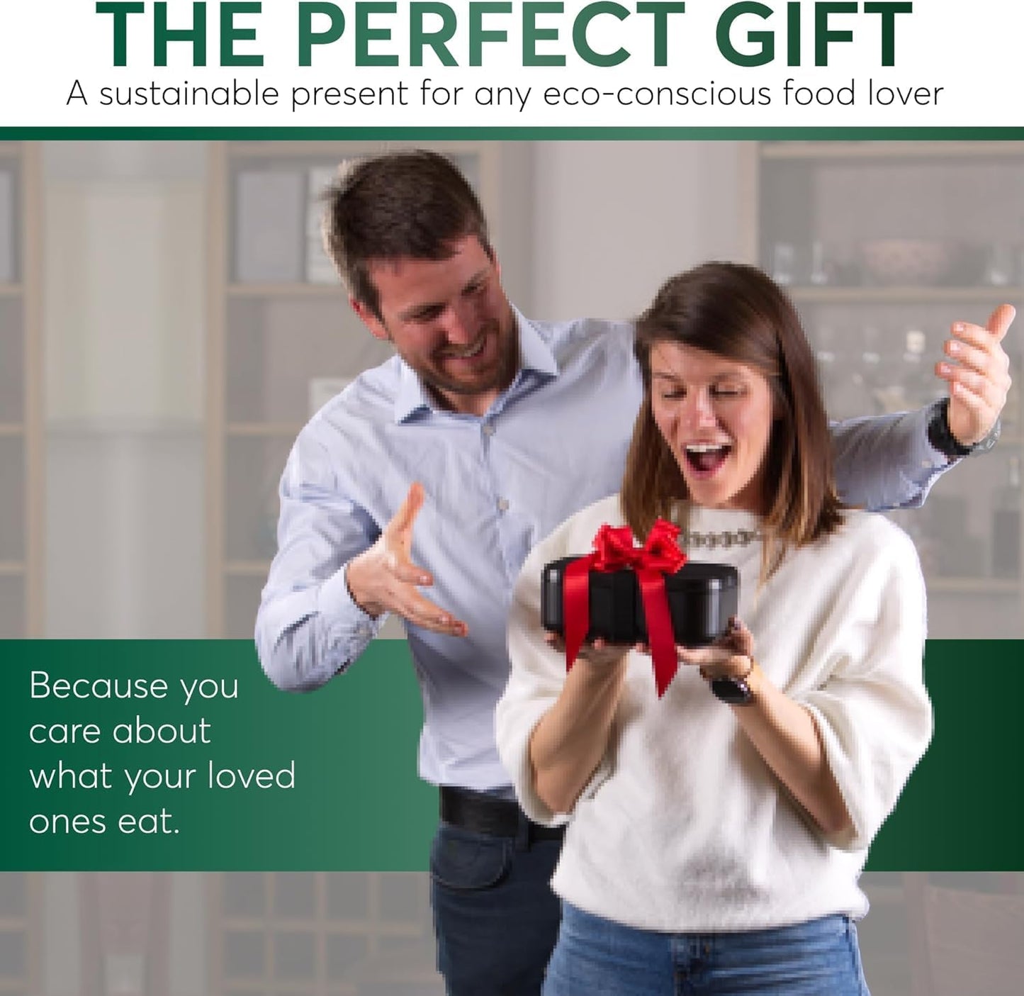 Umami Bento Box Adult All-in-1 w/ 4 Utensils, 100% Leakproof, Dishwasher & Microwave Safe Lunch Containers for Adults w/ 4 Compartments, Black, 34 oz