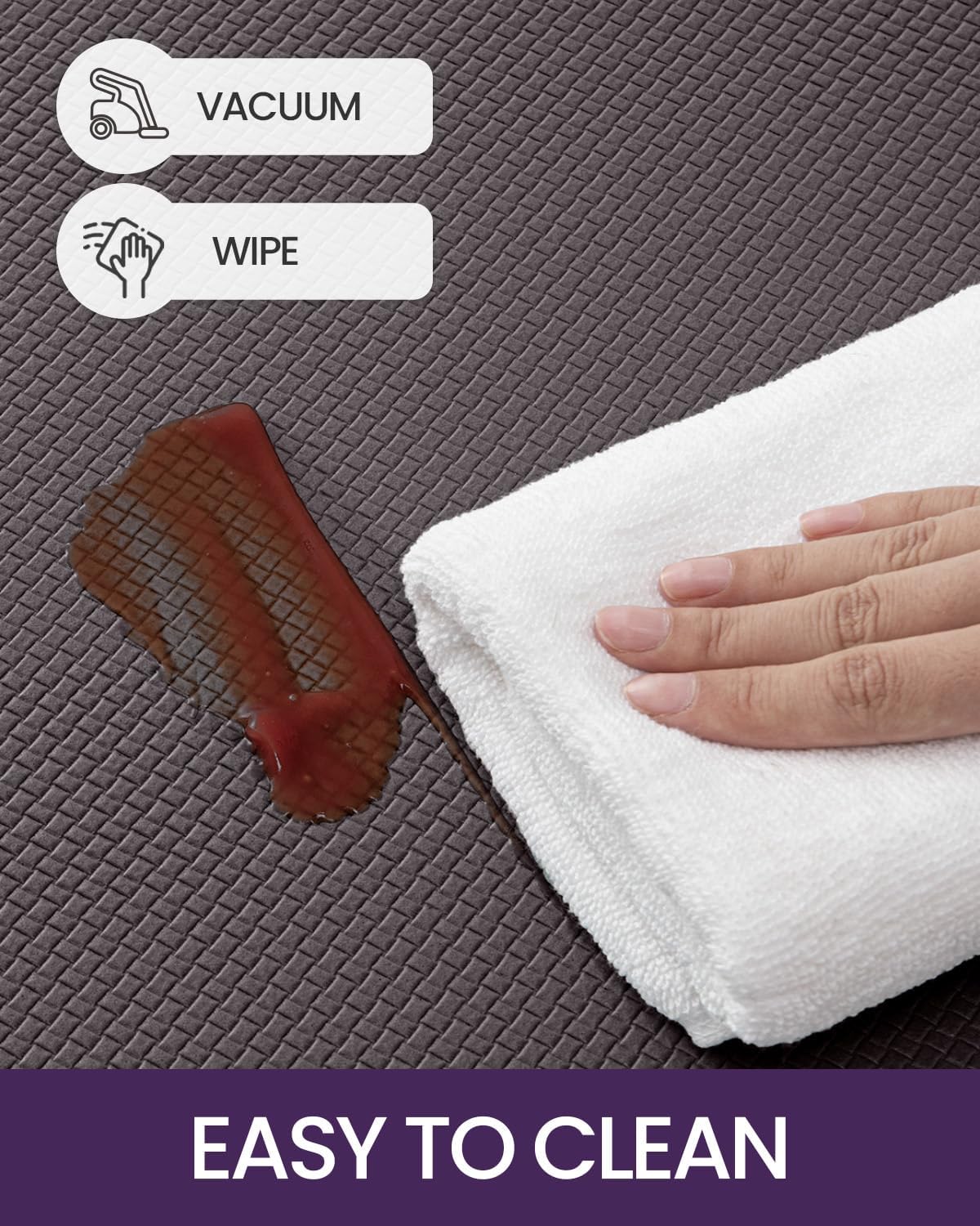 DEXI Kitchen Floor Mats Cushioned Anti Fatigue, 17x29+17x59, Large Long Standing Runner Rug Waterproof, Comfort Memory Foam Padded for Front Sink Laundry, Taupe