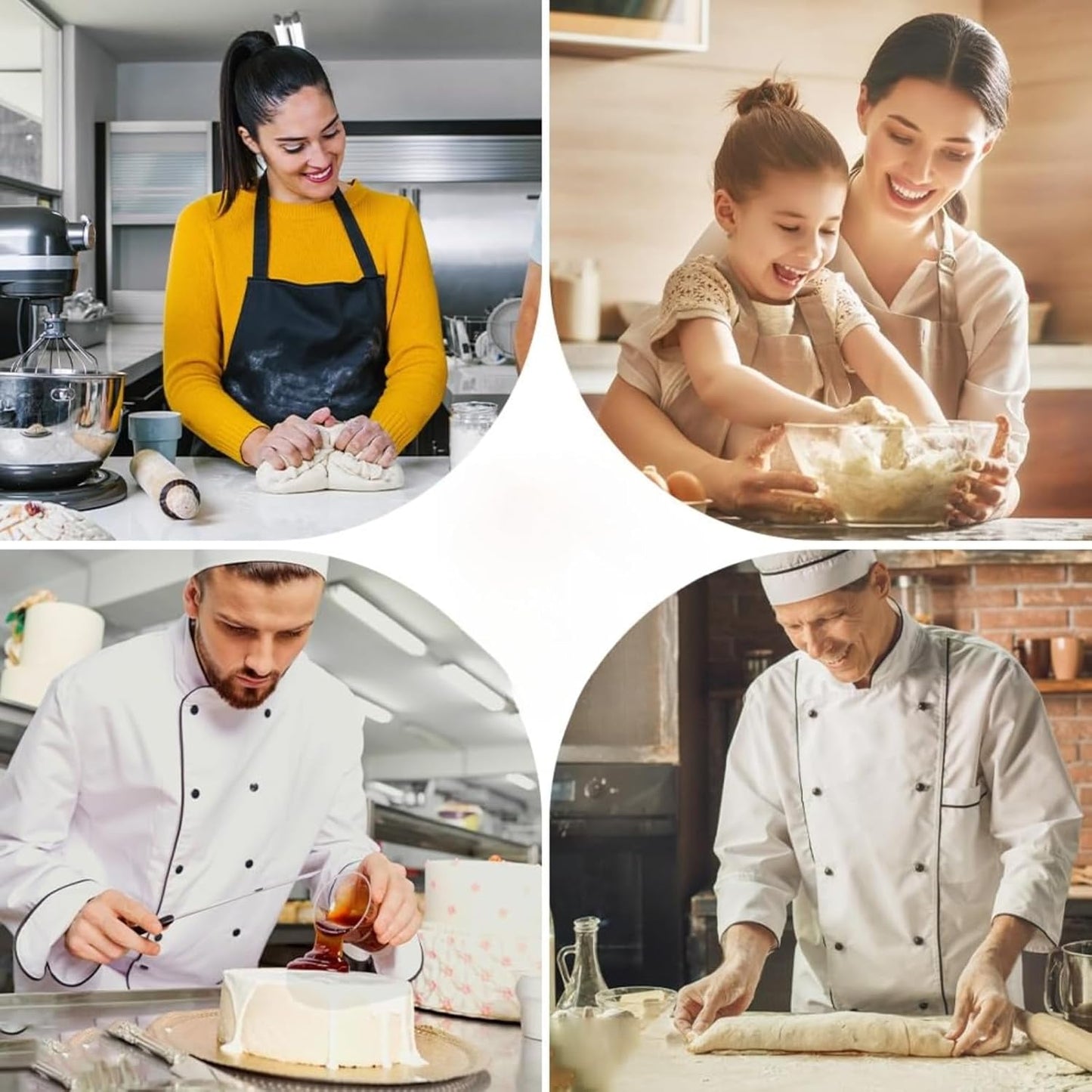 Flour Funnel for Kitchen Aid Mixer – Stand Mixer Attachment for KSM150 5-Quart Tilt-Head, Easy-Pour No-Mess Baking Tool, Fits Flour, Sugar & Egg Liquid, Dishwasher-Safe (Green)