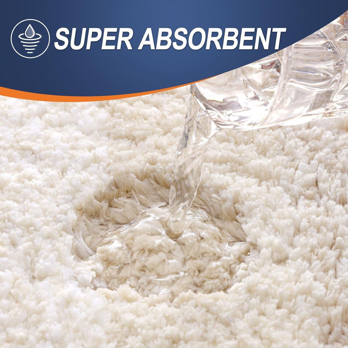 OLANLY Bathroom Runner Rugs 47x24, Extra Soft Absorbent Microfiber Bath Rugs, Rubber Backing, Quick Dry, Washable Bath Mats for Bathroom Floor, Tub and Shower, Home Decor Accessories, Light Beige