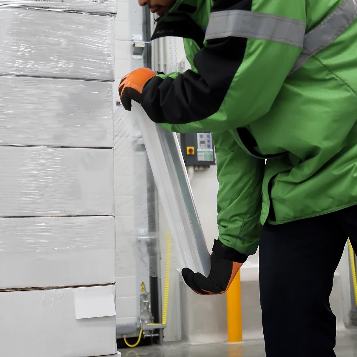 Kebada T1 3 Pairs Waterproof Winter Work Gloves for Men and Women, Warm Work Gloves for Cold Weather, Thermal Insulated Freezer Gloves, 100% Latex Coating & Super Grip, Unisex, Medium