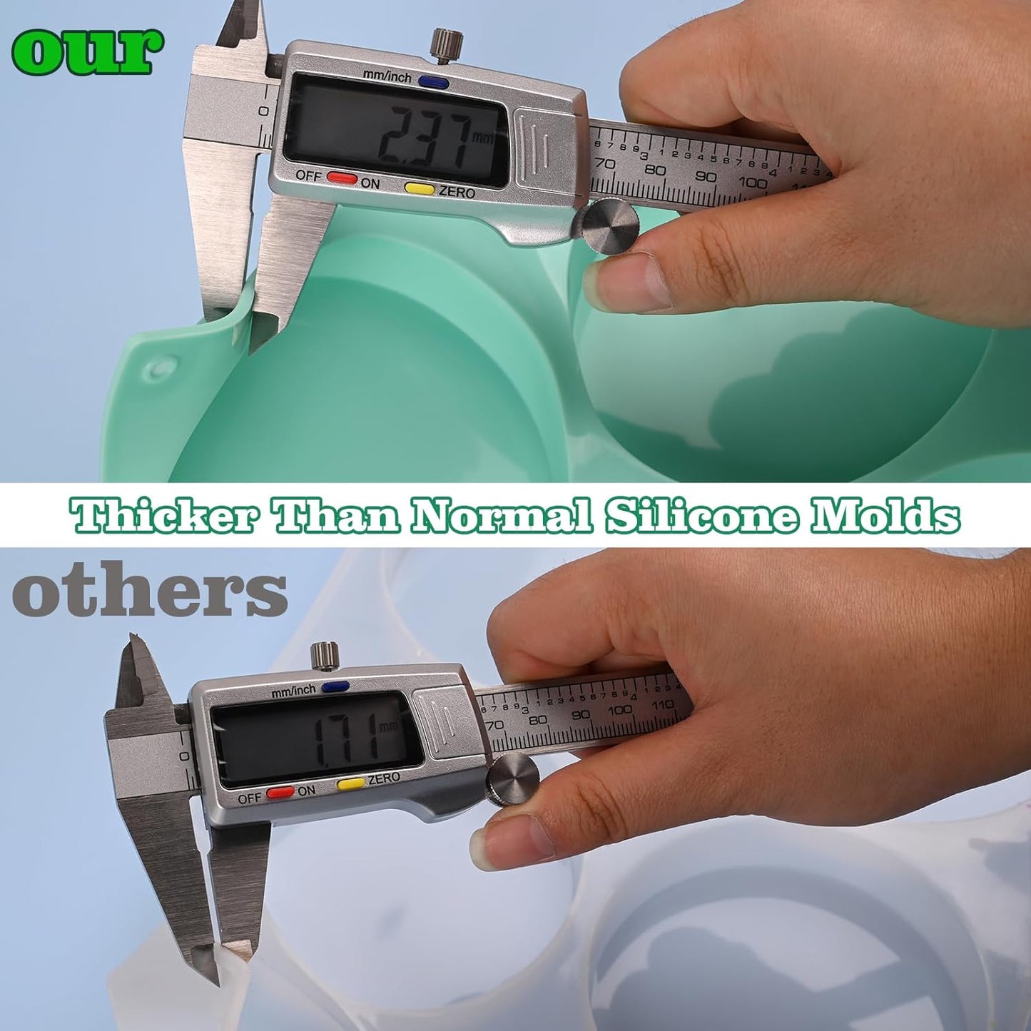 HUAKENER 2 Pcs Silicone Muffin Top Pans for Baking, 4 Inch Non-Stick Round Baking Molds for Mini Cake, Muffin Top, Dessert, Hamburger, Sandwiches Making