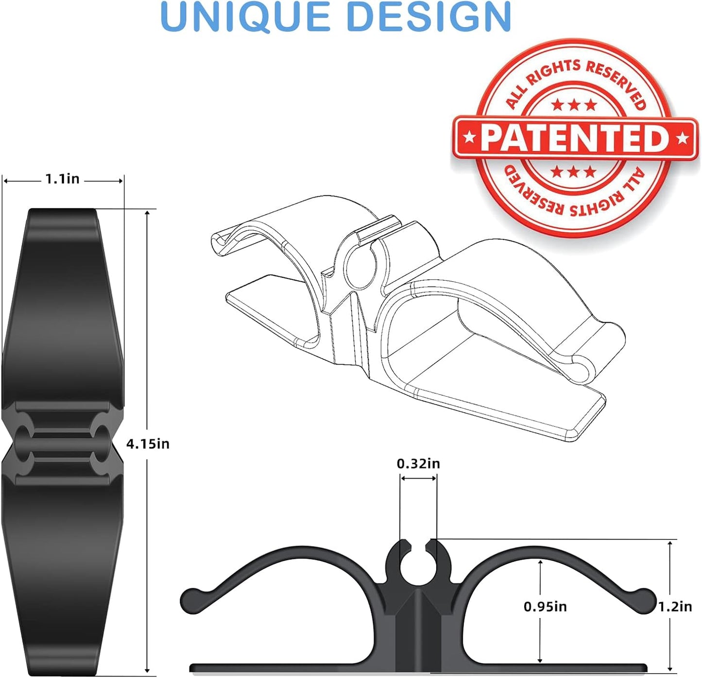 Cord Organizer for Appliances, 8 Pack Upgraded Kitchen Appliance Cord Organizer Stick On Appliance Wire Organizer Wire Wrapper for Kitchen Appliances Mixers, Coffee Maker, Pressure Cooker