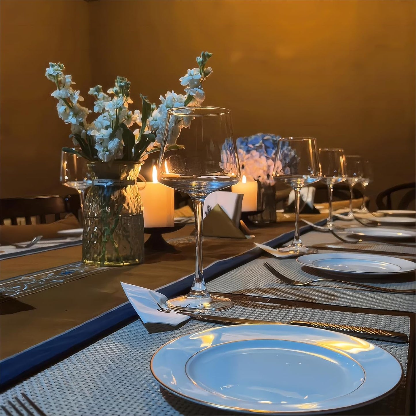 Physkoa Wine Glasses Set 6-18oz-LeadFree Wine Glass with Long Stem,Clear Stemmed Wine Glasses【HandBlown Glassware】 Crystal Wine Gifts for Women Birthday Wedding