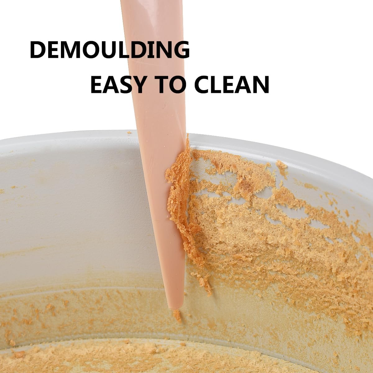 Guowall 8 inch Cake Pan Removable Bottom Carbon Steel with Nonstick Coating Chiffon Cake Tin Round Shaped Cheese Cake Mould for Baking - Cream Color