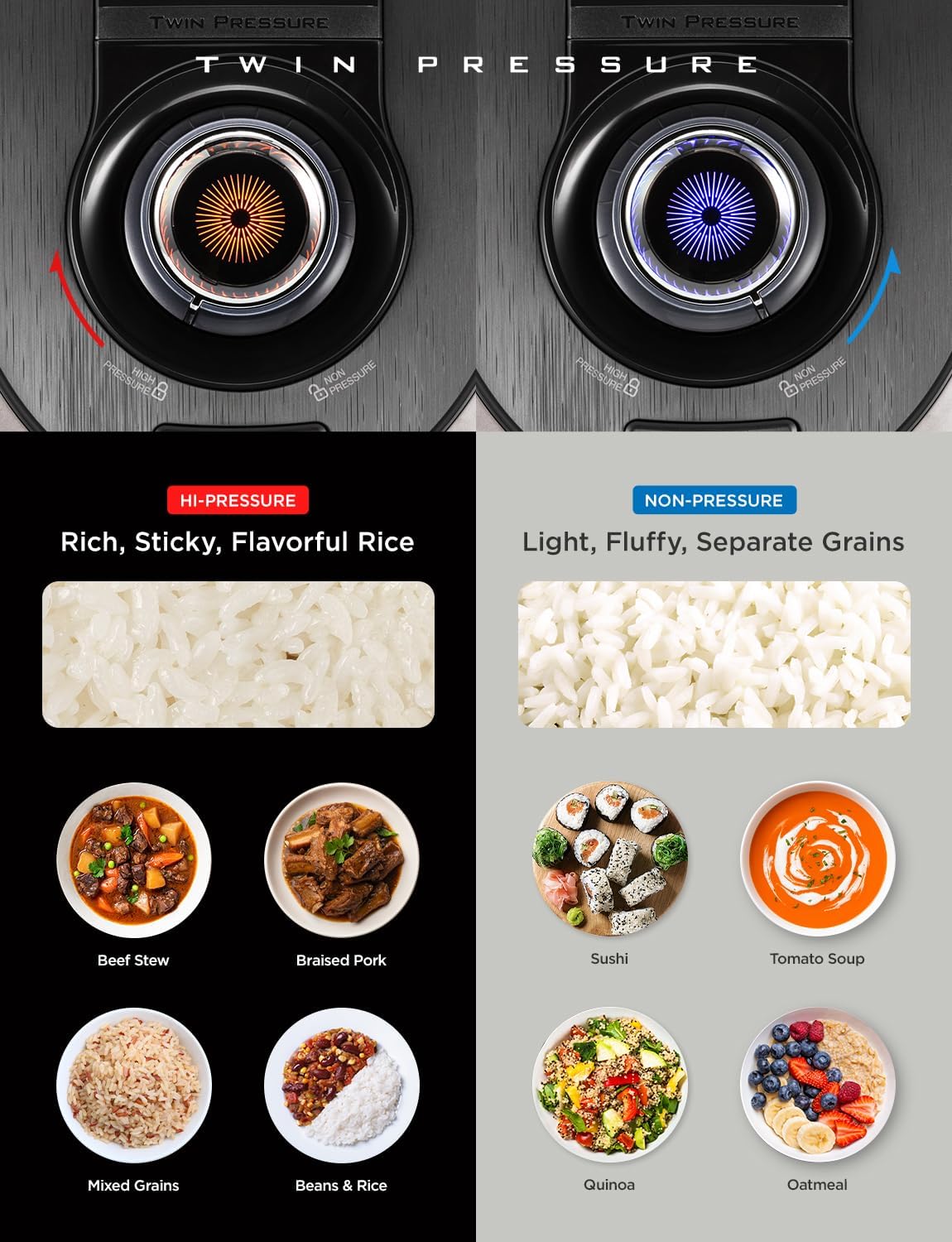 CUCKOO CRP-RT0609FB 6-Cup (Uncooked) / 12-Cup (Cooked) Twin Pressure Rice Cooker & Warmer with Nonstick Inner Pot, 14 Menu Options, Safe Steam Release, 3 Voice Guide, Auto Clean (Black)