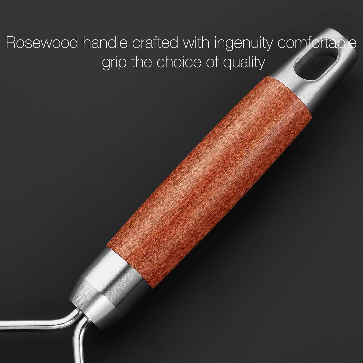 KULUNER Professional-Grade Lemon Zester with Fine Blades, Lightweight Cheese/Vegetable Grater, Solid Wood Handle Design - Rust-Resistant, Durable, Essential Kitchen Tool （A2）