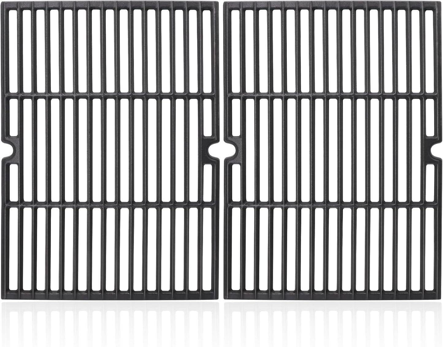 18 Inch Grill Grates Replacement for Charbroil 463268007, 463268008, 463257110, 463215513, Uniflame GBC750W, Master Forge GGP-2501, Thermos, Kenmore, Coleman Parts, Cast Iron BBQ Grill Cooking Grids.