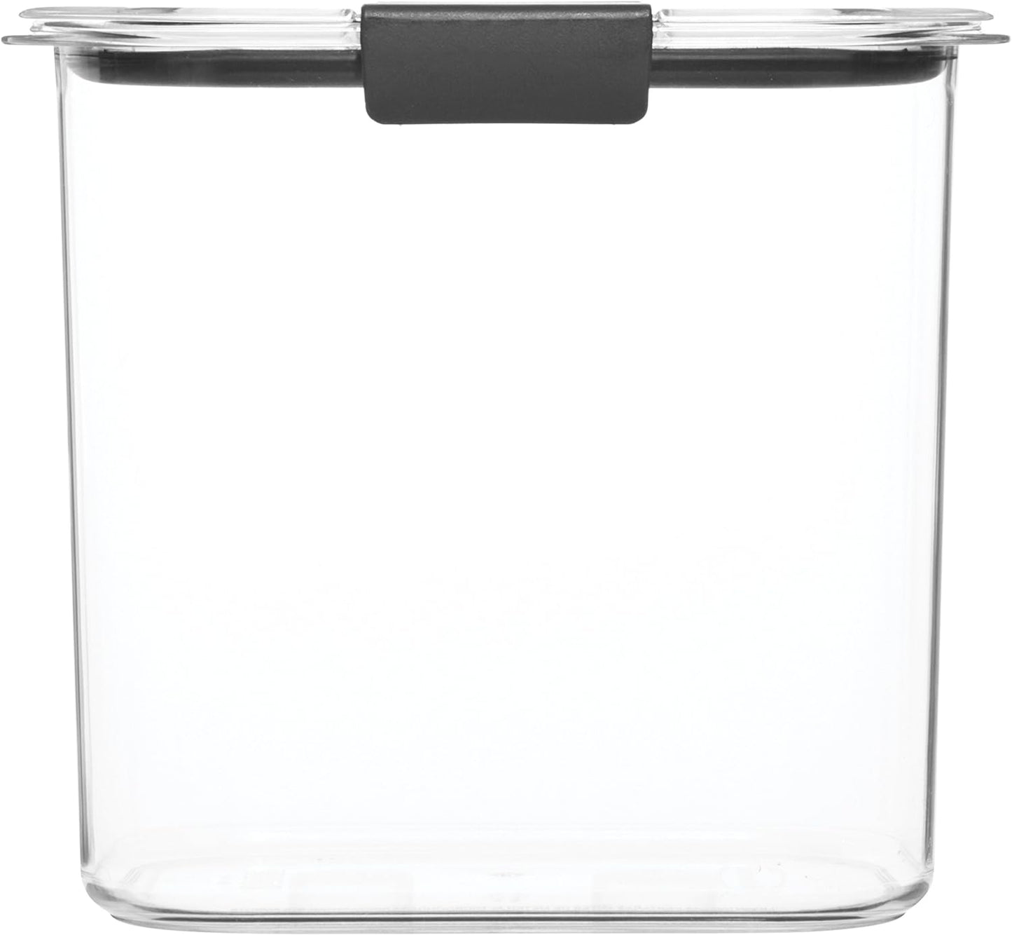 Rubbermaid Brilliance 12-Cup Airtight Food Storage Container, Perfect for Pantry Staples, Clear/Grey
