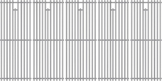 9MM 16517 Grill Grates Replacement for Bull Grill Replacement Parts, BBQ Bull Brahma 5 Burner 57568, 57569, 57568CE, 19” Lion Premium 40” 4 Burner L90000, 90000, 65073 Stainless Steel Grids