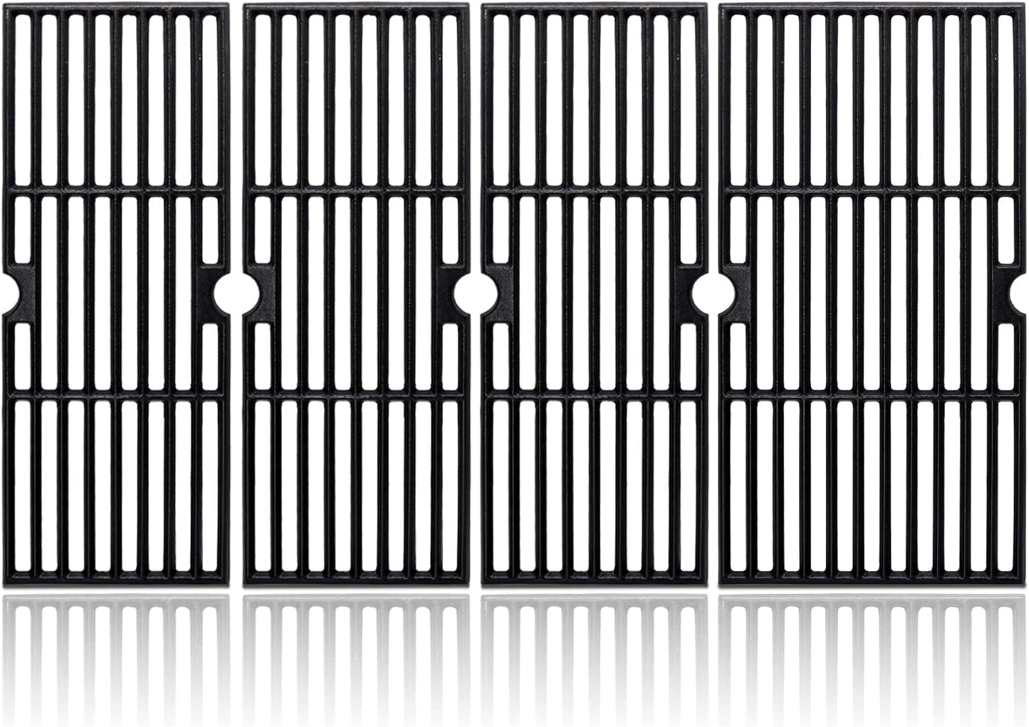 Adviace 18 Inch Cast Iron Grill Grates for Charbroil Performance 463243518, 463275517, 463243519, 463274419, 463274819. Cooking Grid Grates for Char-Broil Grill Replacement Parts