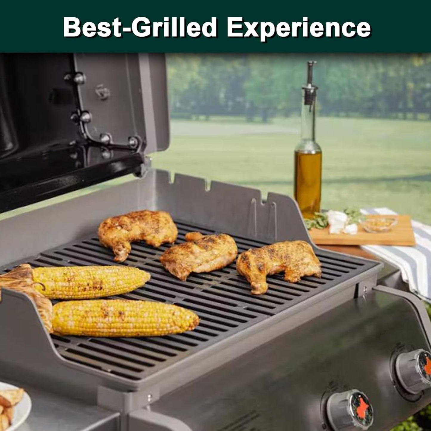 7638 Spirit Grill Replacement Parts for Weber Grill Grates Spirit 300 Series E310 E-315 S-315 E-330 E330 E315 S315 Spirit II E-310 2 E-310 Gas Grill Parts Genesis Silver B 1000 Cooking Grates 2 Pcs