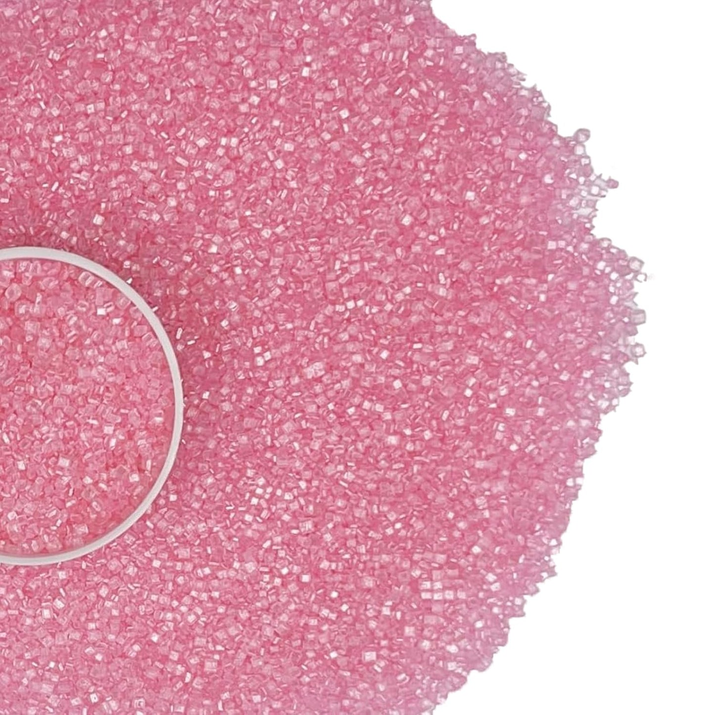 Sentovac Light Pink Sanding Sugar for Baking Edible Sparkling Sugar Sprinkles Coarse Sugar Crystals for Baking Topping Cake Cookie Cupcake Topper Ice Cream Decoration Supplies 3.2 OZ