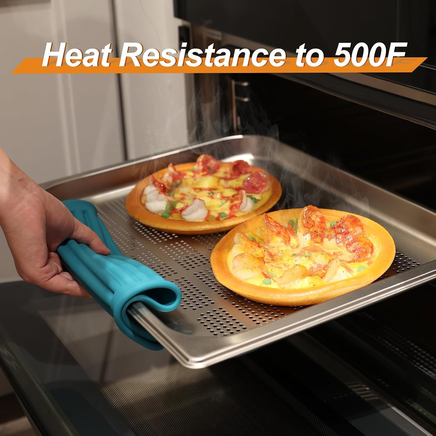 Joyhalo 4 Pack Silicone Trivets for Hot Pots and Pans,480℉ Heat Resistant Trivets for Hot Dishes,Hot Pads for Countertop,Kitchen Potholders,Dark Green