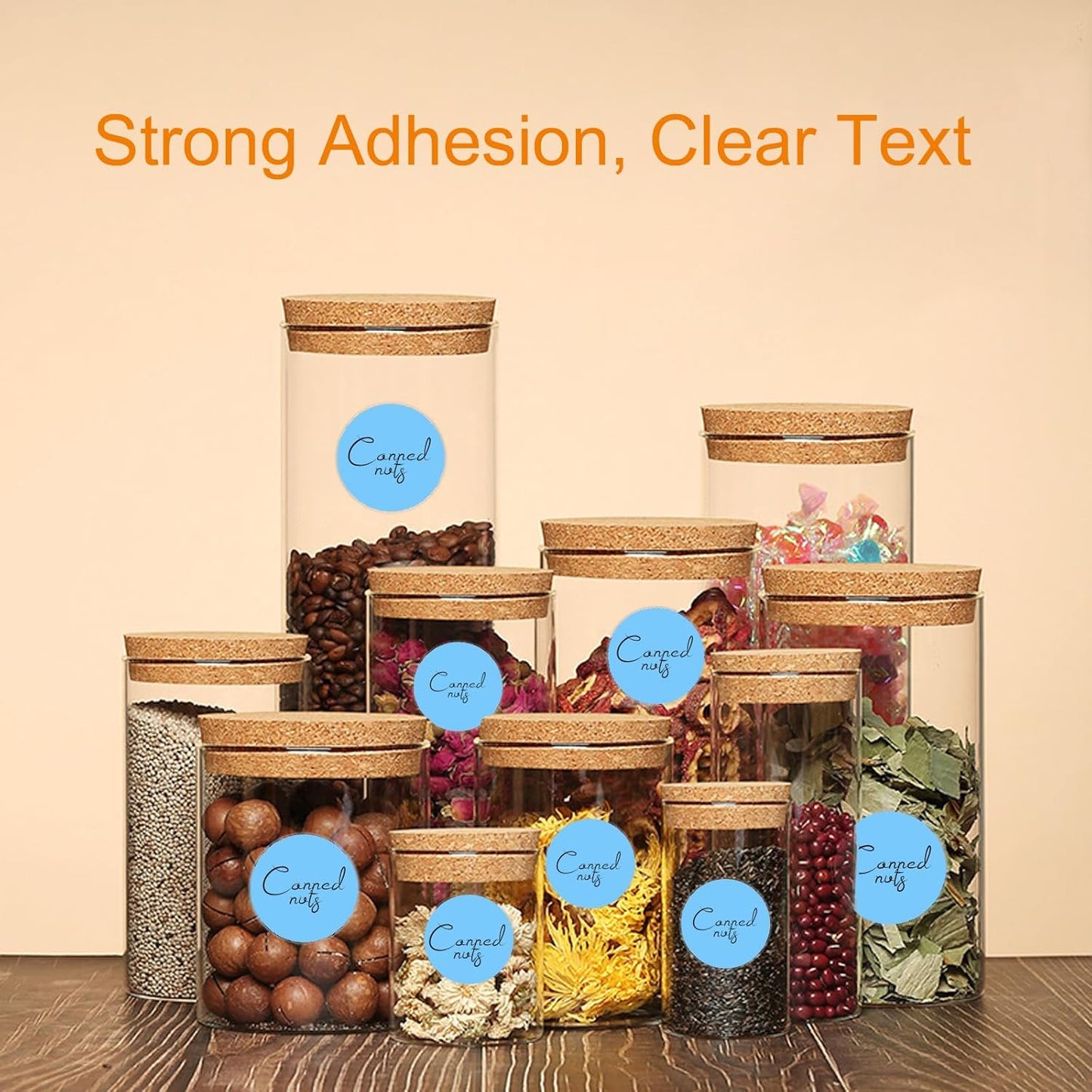 2 Inch Circle Thermal Sticker Labels, 2" Self-Adhesive Round Thermal Stickers for Business-750 Labels/1 Roll (Blue)