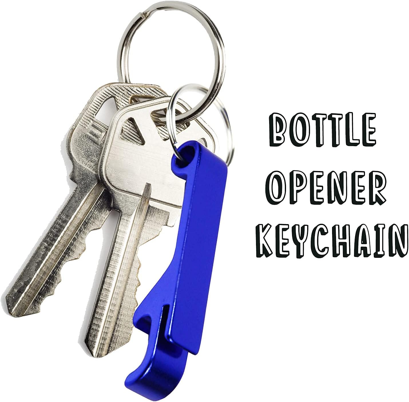 50 Bottle Opener Keychain Bulk for Men Women Multicolor Aluminum Key Chain Beer Can Bottle Opener for Party Favor Wedding Favor Bartender Groomsmen Fathers Day