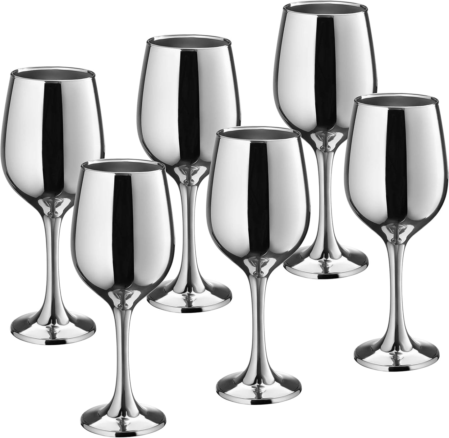 Vikko Décor Wine Glasses,14 Oz Fancy Wine Glass With Stem For Red And White Wine, Thick And Durable Wine Glass, Dishwasher Safe, Great For Wine Tasting, Set Of 6