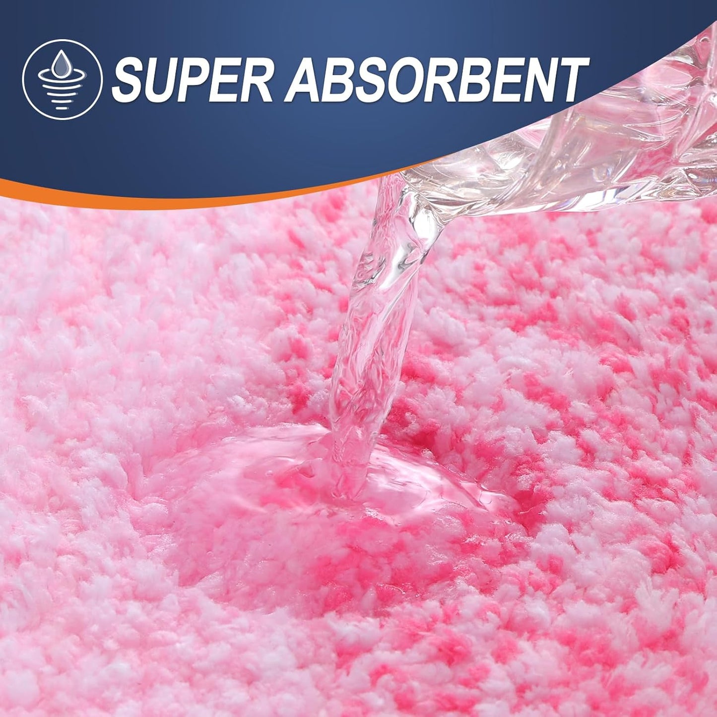 OLANLY Bathroom Runner Rugs 59x20, Extra Soft Absorbent Microfiber Bath Rugs, Rubber Backing, Quick Dry, Machine Washable Bath Mats for Bathroom Floor, Tub and Shower, Home Decor Accessories, Pink