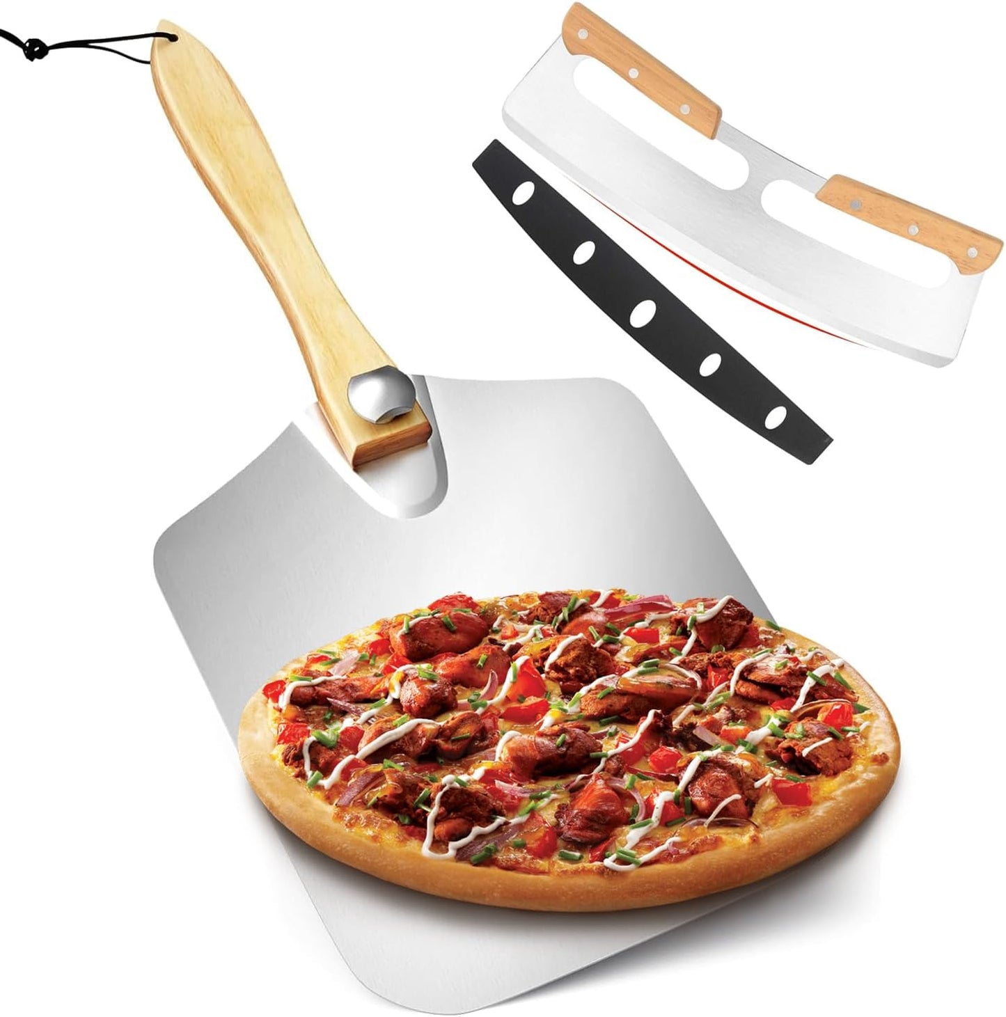 Aluminum Metal Pizza Peel 12 x 14 Inch, Rectangular, Silver, Pizza Peel, Pizza Peels
