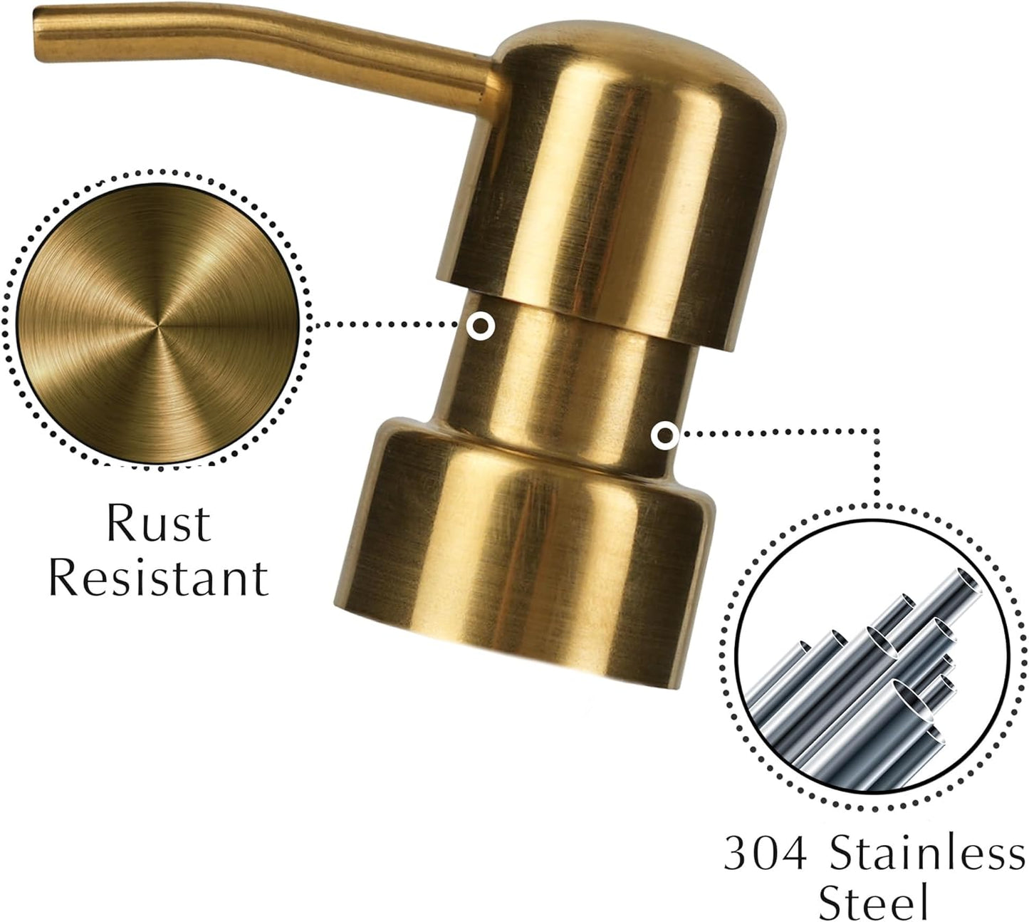 Emerson Essentials Soap Dispensers, Dish Soap Set for Kitchen, Farmhouse Bathroom Set, Hand Soap Dispenser | Glass Soap Dispenser with Pump and Labels, 16 Oz, 2 Pack