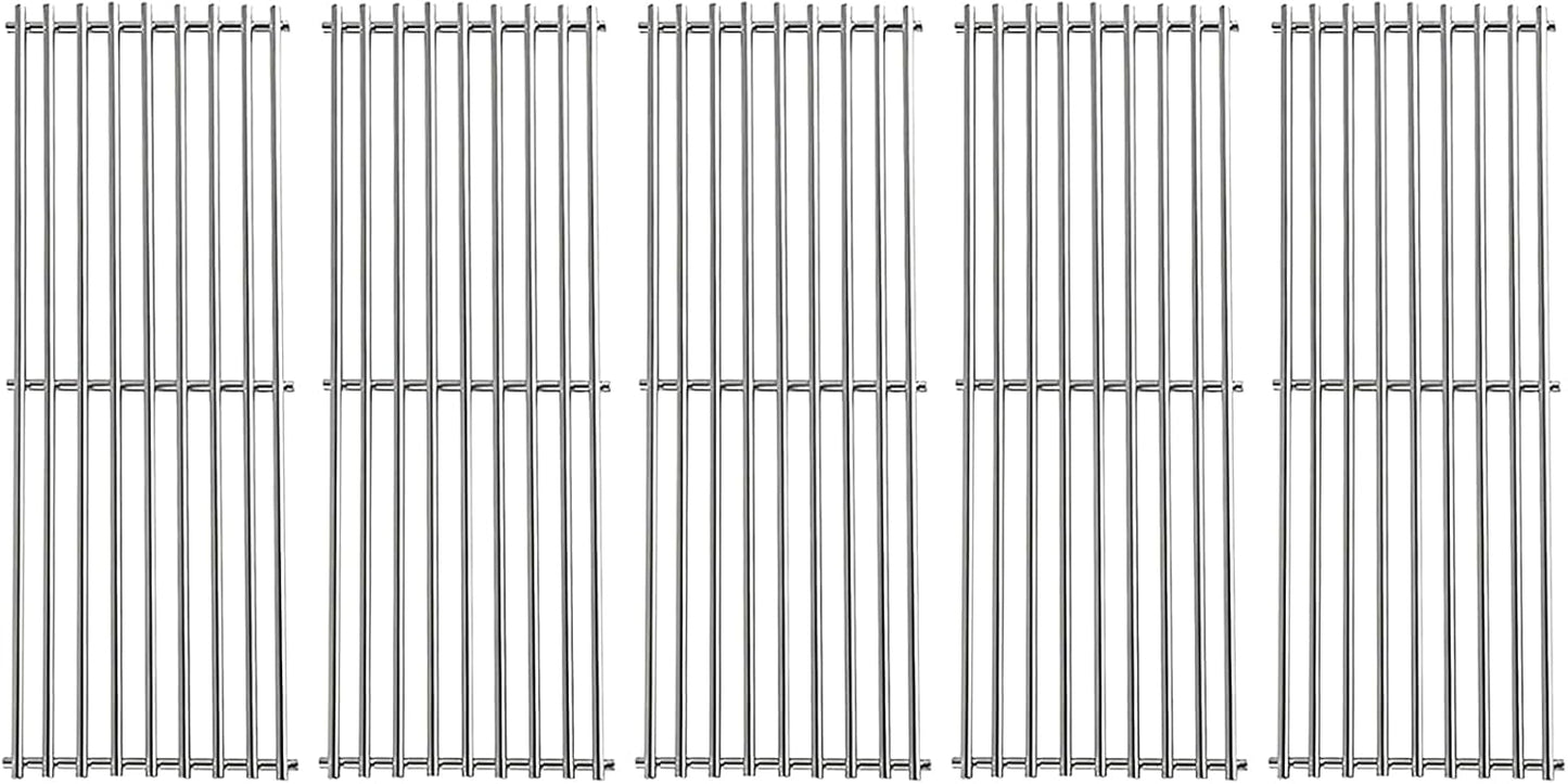 17-3/8” Stainless Steel 5 Grid Grates for Broil King Baron 540,590 590-S,Huntington 6133-84, 6133-87 6130-54, 6130-57 Broil-Mate 7130-64, 7133-64 Sterling 5130-54, 5130-64 Gas Grill