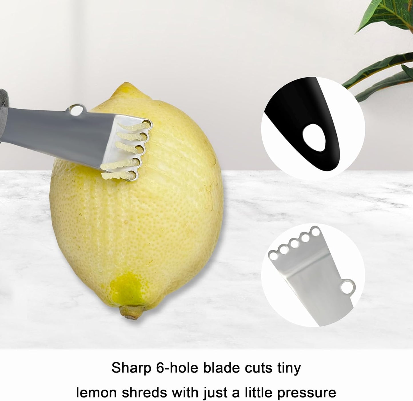 Channel Knife Lemon Peeler Zester-Garnish for Cocktail Mixers- Triangular, V-Shaped Stainless Steel Professional Grade Bar Tool-Fruit Peeler Zester (Peeler B)