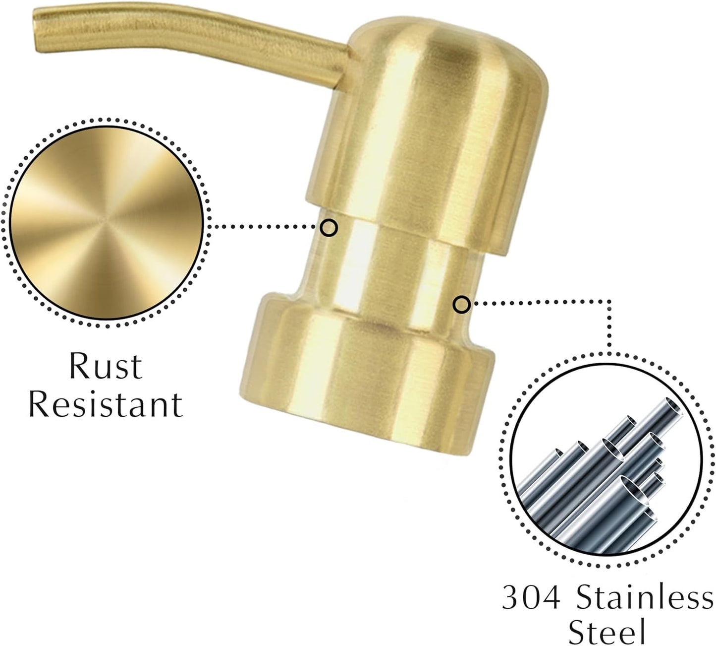 Emerson Soap Dispenser, Dish Soap Dispenser for Kitchen, Bathroom Set, Kitchen Hands and Dishes, Glass Bottles with Pump and Labels, 16 Oz | 2 Pack