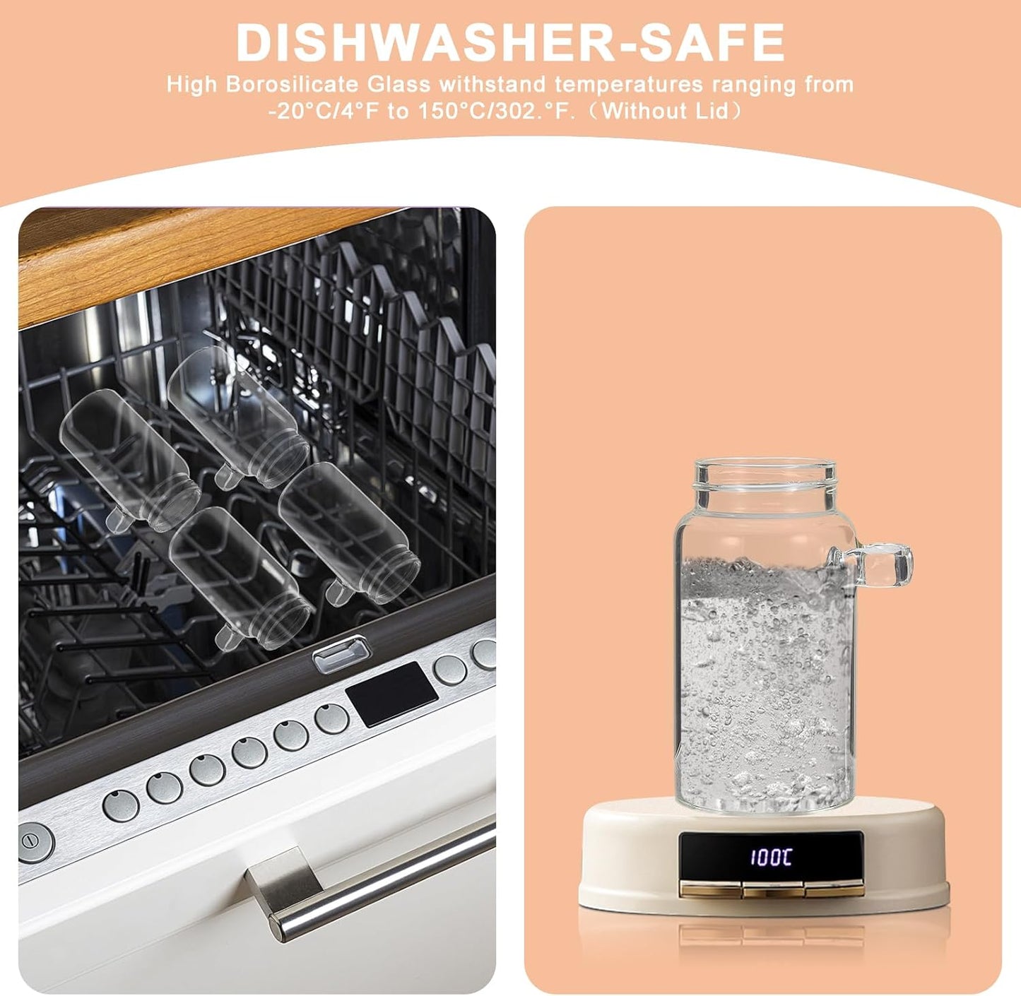 8oz Small Glass Spice Jar with Spoon Coffee Sugar Container Airtight Food Storage Canisters Bottle for Kitchen Seasoning Tea Herb Overnight Oats Bar(2×250ml(8.4oz))