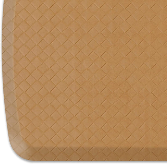 GelPro Elite Premier Gel & Foam Anti-Fatigue Kitchen Floor Comfort Mat, 20" x 48", Basketweave Khaki