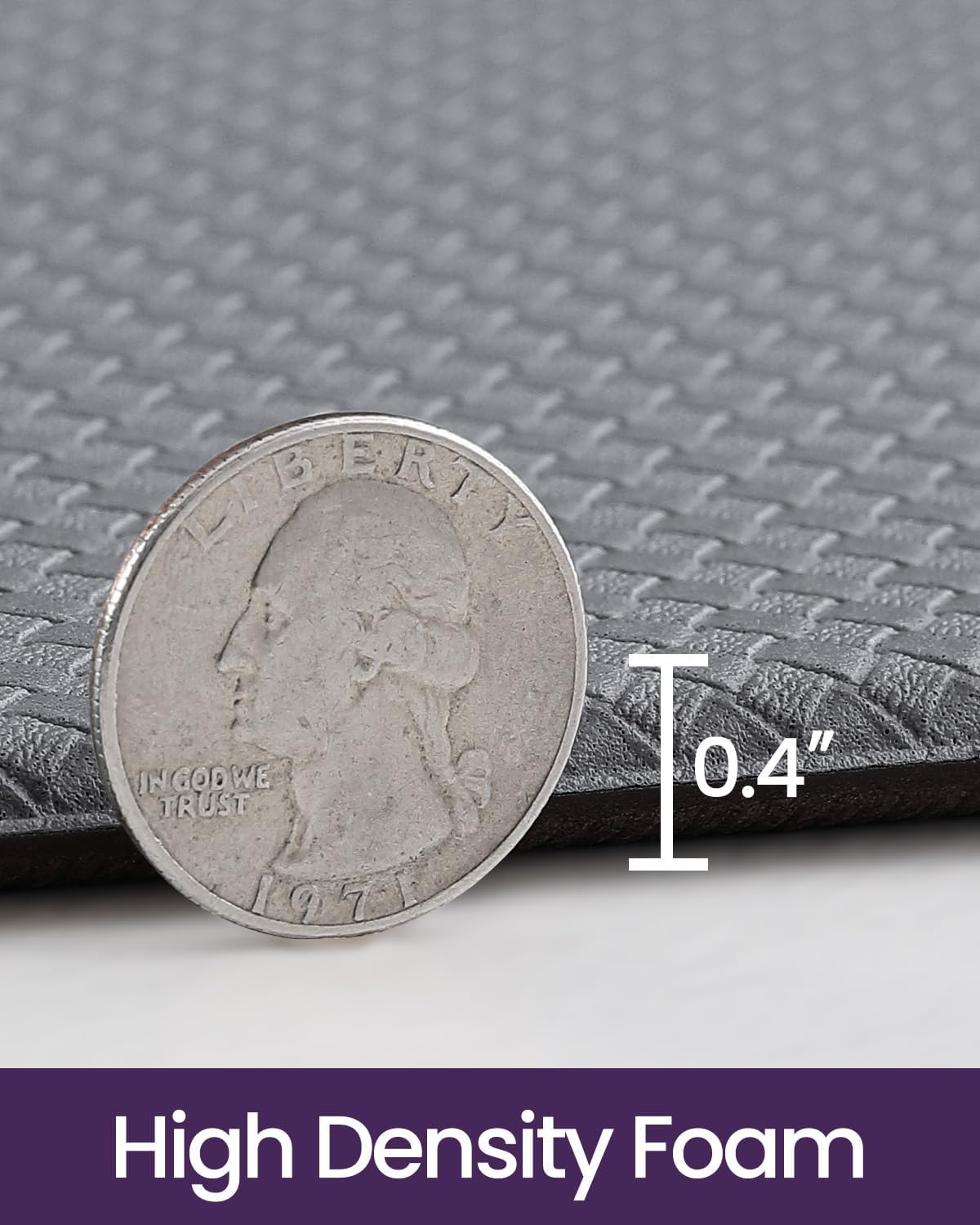 DEXI Kitchen Floor Mats Cushioned Anti Fatigue,17x59, Standing Runner Rug Waterproof, Comfort Memory Foam Padded for Front Sink Laundry, Grey