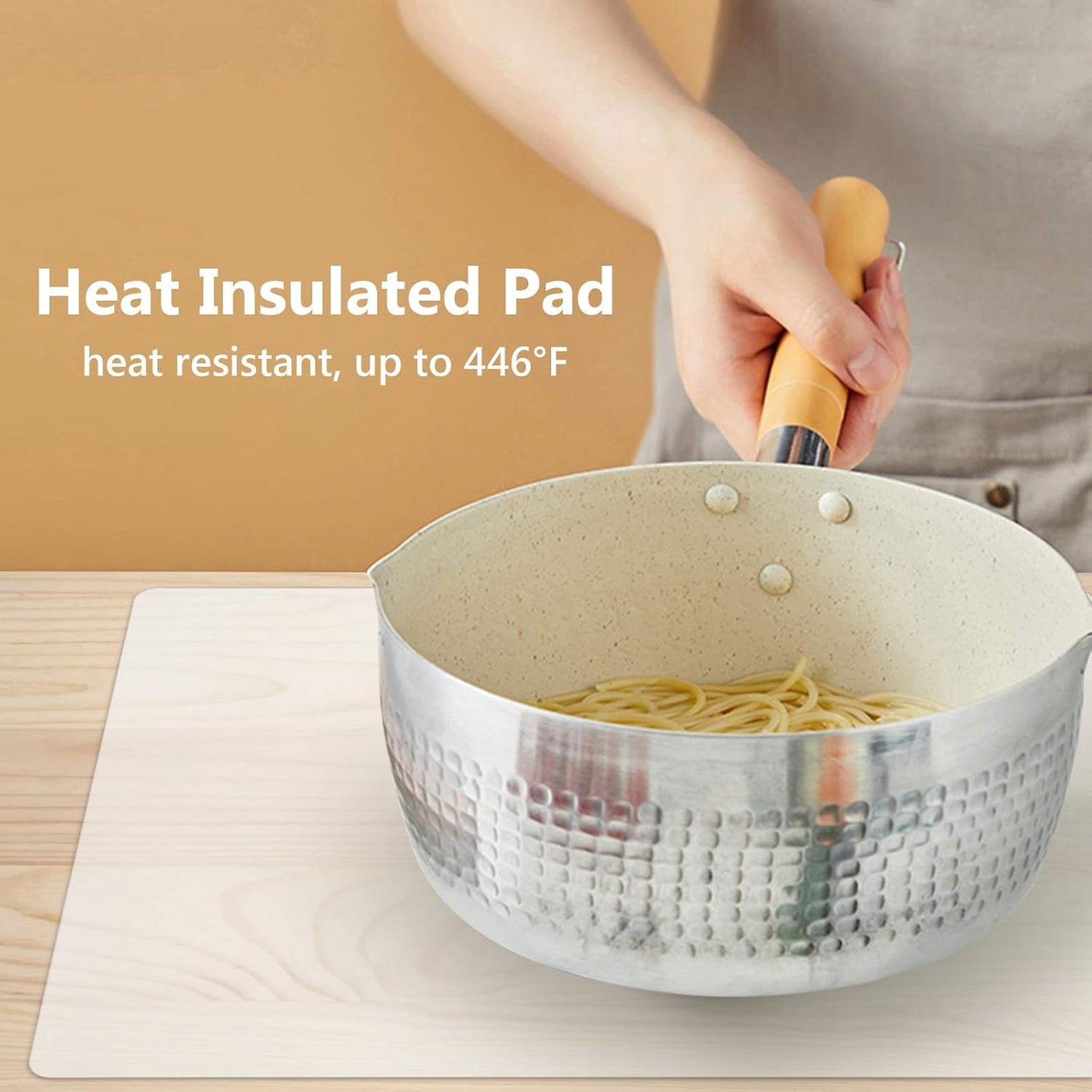 Gartful Silicone Mats for Kitchen Counter, Large Silicone Countertop Protector 25" by 17", Nonskid Heat Resistant Desk Saver Pad, Multipurpose Mat, Placemat, Translucent