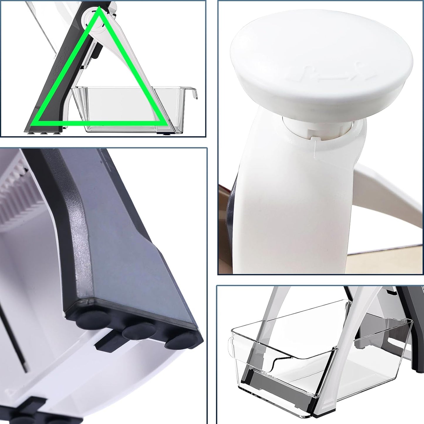 ONCE FOR ALL Safe Mandoline Slicer For Kitchen, Professional Vegetable Slicer For Food Potato Slices, Thickness Adjustable 0.1-8 mm Kitchen Artifact Fast Meal Prep