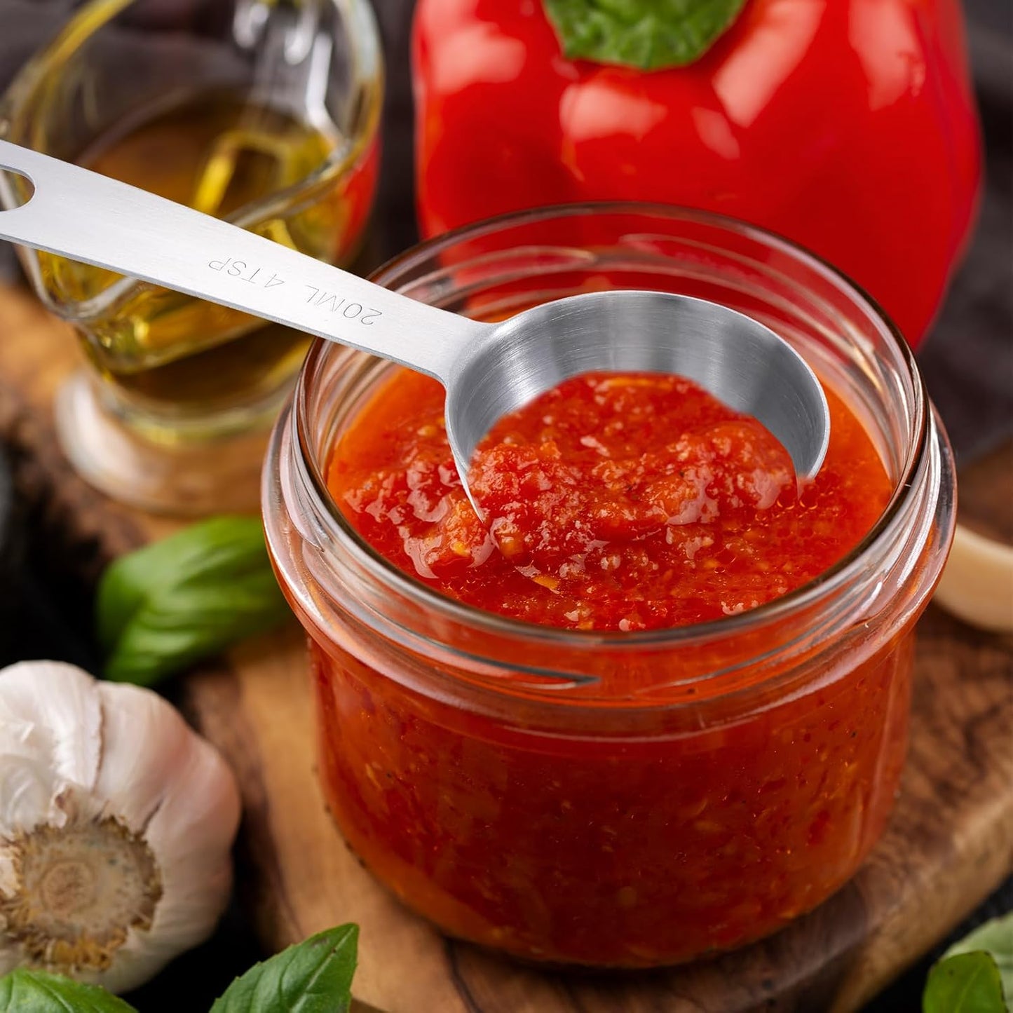 2 Pcs 4/3 Tbsp (4 tsp | 20 ml | 20 cc) Measuring Spoons Tablespoon Measuring Spoon Stainless Steel Measurings Spoon for Kitchen Cooking Spoons(Silver)