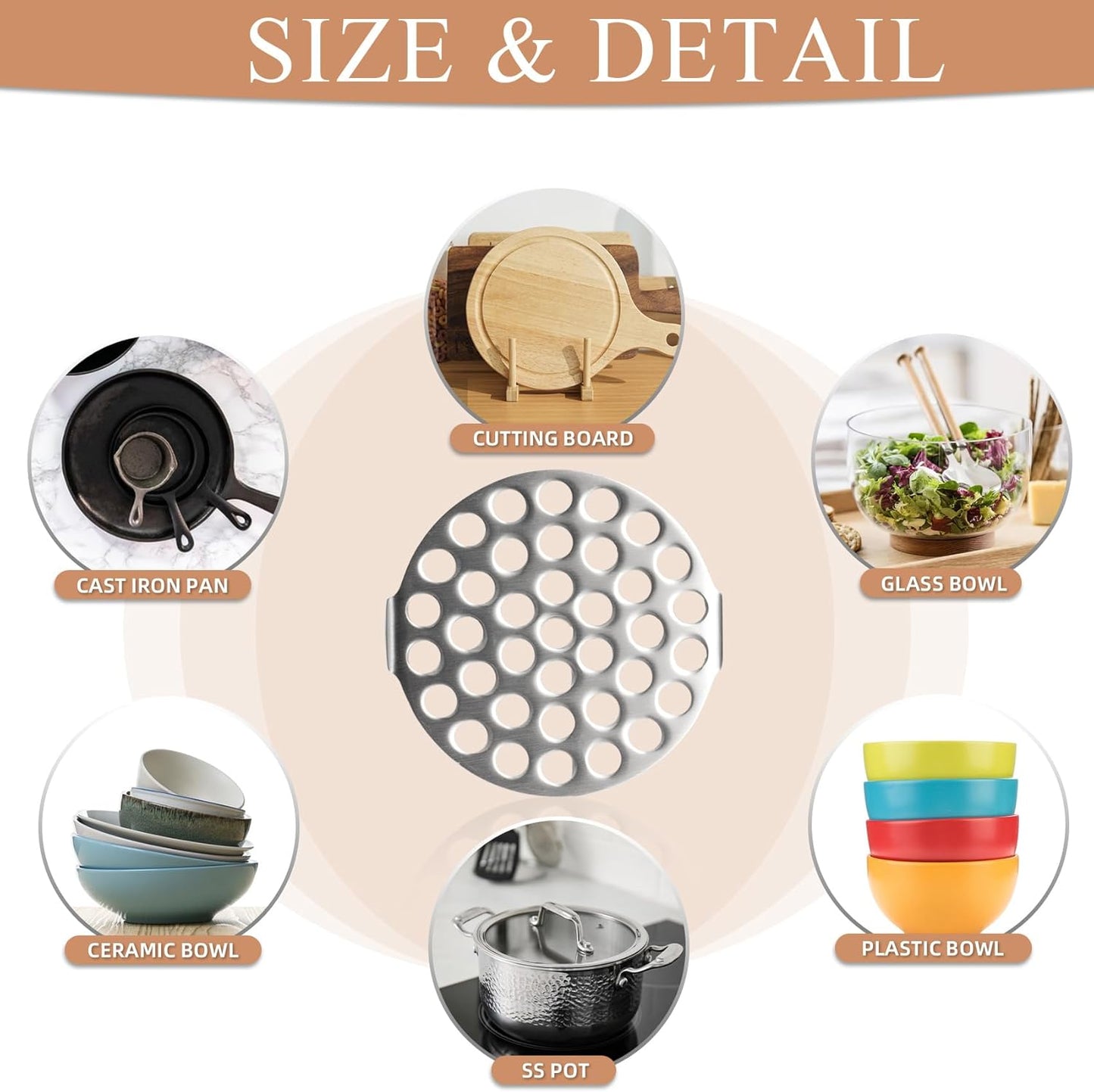 Heavy Duty Mashed Potatoe Masher, Professional Integrated Stainless Steel Potato Masher, Food Masher for Avocado, Potatoes, Beans, Meat, Vegetables, Dishwasher Safe (Heavy Duty stainless steel Masher)