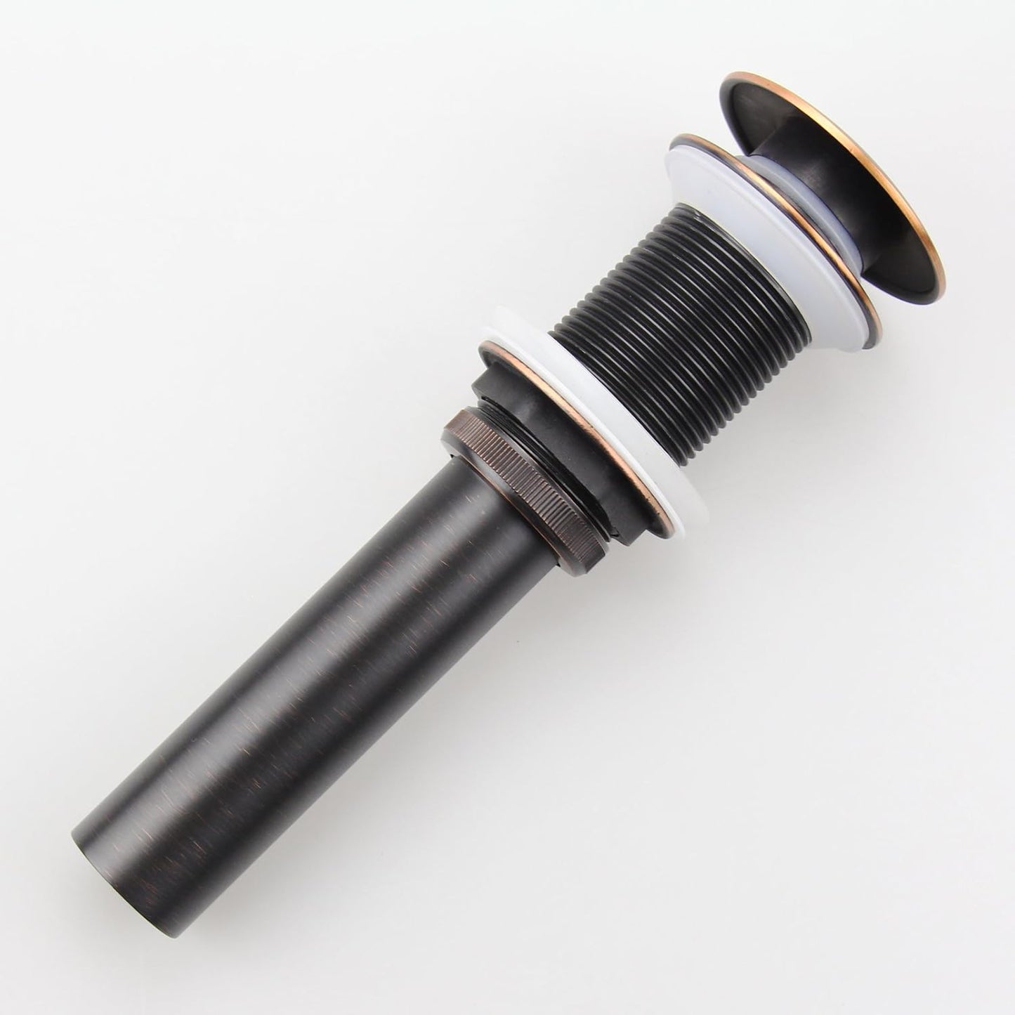 Oil Rubbed Bronze Pop UP Sink Drain, Vanity Bathroom Vessel Lavatory Faucet Drain Stopper, ORB without Overflow